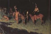 Frederic Remington The Grass Fire (mk43) Germany oil painting artist
